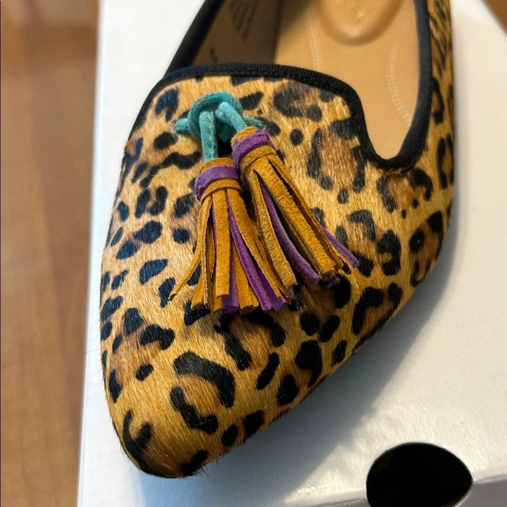 Hush Puppies Women's Leopard Tassel Loafers - Picture 2 of 5